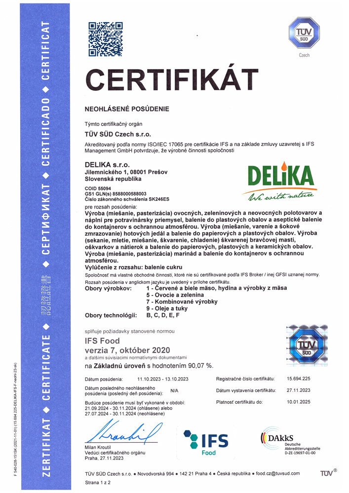 Certifikáty Certifikáty