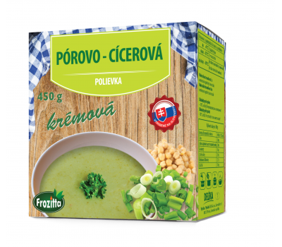 Pórovo cícerová mrazená krémová polievka