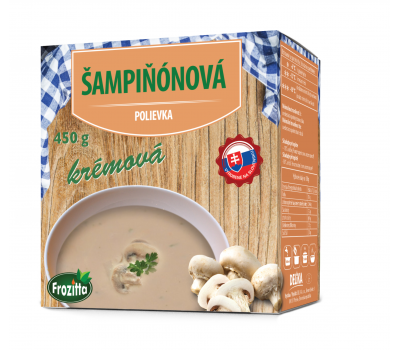 Šampiňónová mrazená krémová polievka